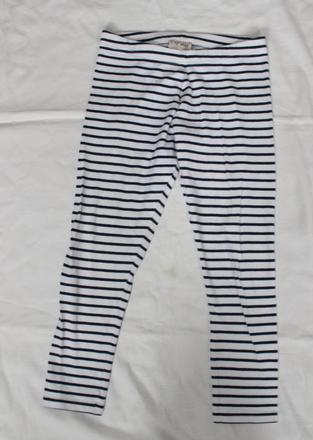 Vb77. pruhované 3/4 legíny 10-11 let, next,146