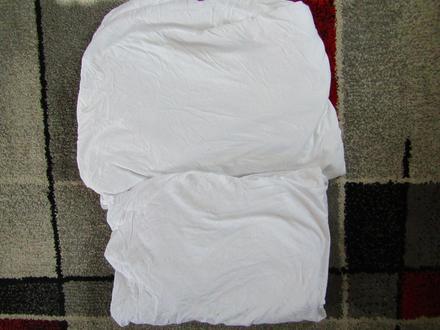 Bavlněná prostěradla na jednolůžko-bílá-2 ks, šířka (cm): 80,délka (cm): 190