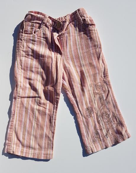 D140 dívčí manšestrové kalhoty vel. 86, adams,86