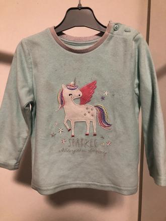 Flísová mikina s jednorožcem, 92