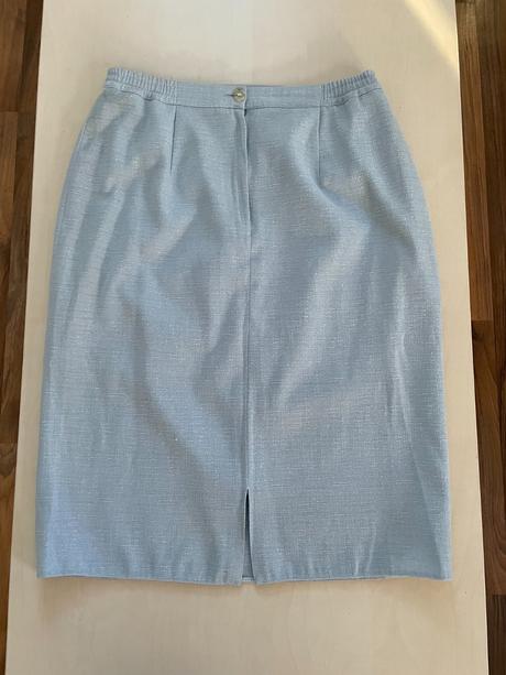 Pouzdrová modrá sukně, vel 44/xxl možná xl, měřte, xxl