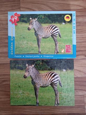 Dětské puzzle s mládětem zebry, 4+,