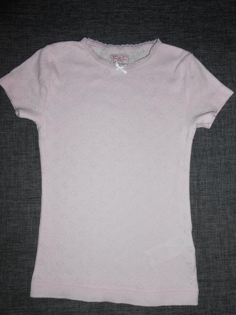 Tričko s dirkovanými srdíčky, f&f,104