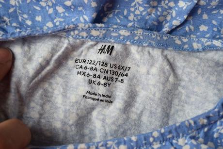 Šaty vel. 122/128, h&m,122