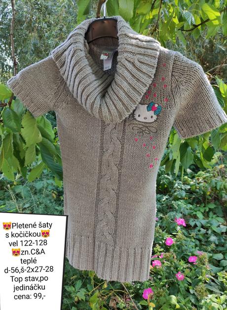 Pletené šaty, c&a,128