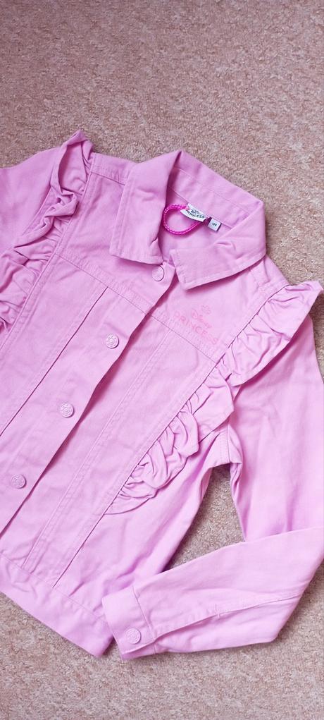 Riflová bunda zn."disney princess" vel."134", disney,134