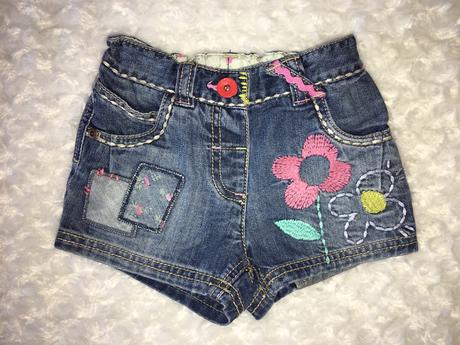 Modré riflové/džínové kraťasy next, next,80