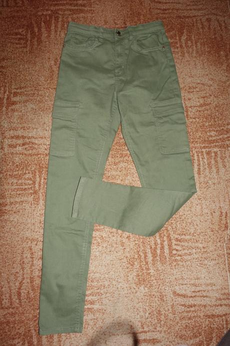 Dívčí kalhoty s kapsami hm vel. 158, h&m,158