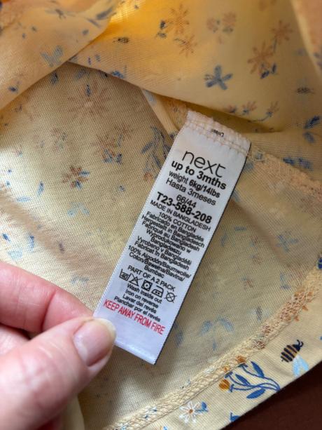 Šaty žluté - v.3 měsíce zn. next, next,62