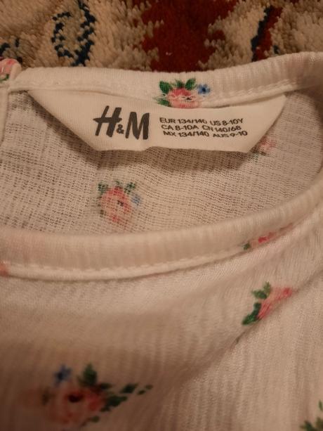Růžičkové tylové šaty, h&m,134