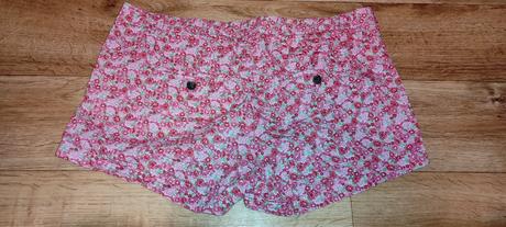 Bavlněné kytičkované kraťasy h&m vel. 44., h&m,44