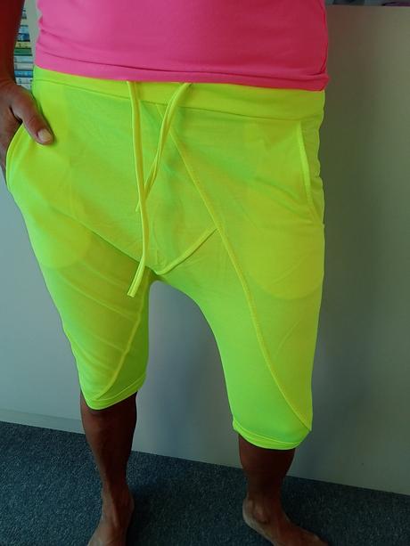 Neonové baggy/nasrávačky zn."l&y italy" vel."m/l", m