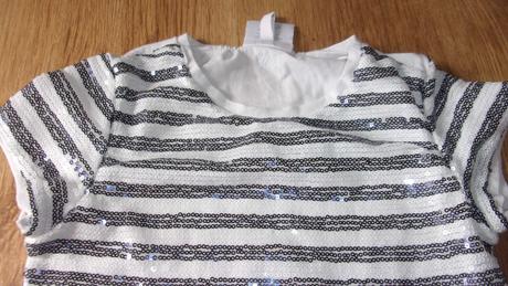 Tričko s flitry vel. 128, 128