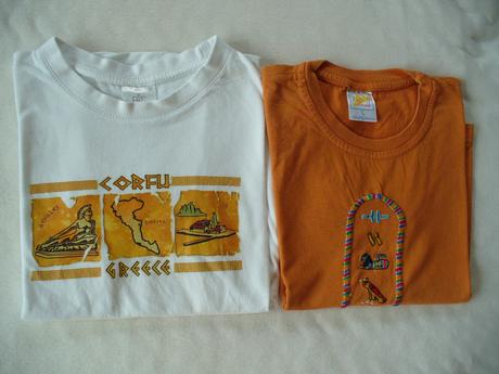 Trička z leteckých dovolených vel. 122, 122