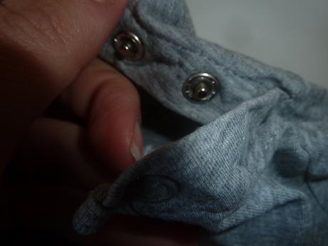 Delší šedé melírované triko s nápisem, lupilu,86