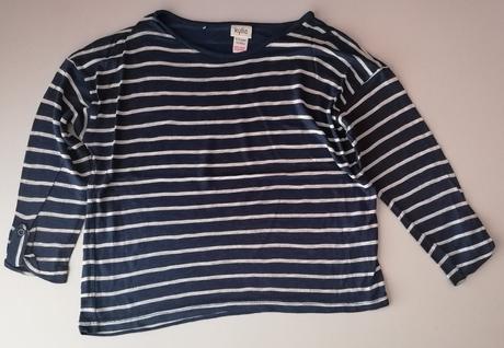 Krátké pruhované tričko s 3/4 rukávem vel 134 - 14, m&co,134