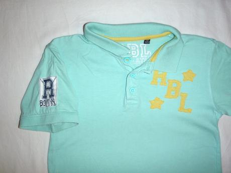 Krásné zelinkavé tričko s límečkem, rebel,140