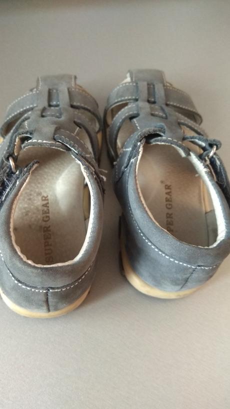 Super gear v. 27 kožené sandály, super gear,27