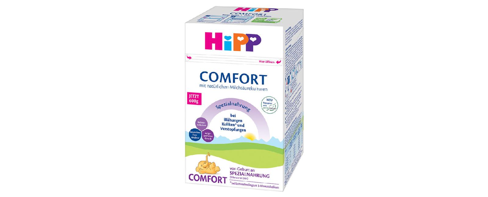 HiPP Comfort speciální kojenecká výživa 600g HiPP Comfort speciální kojenecká výživa 600g