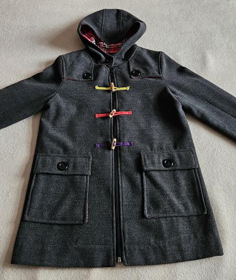 Dívčí kabát, kabátek, šedý, jako nový, vel.134/140, 134