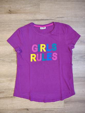 Dívčí bavlněné triko kr. r. 158 mikado, 158