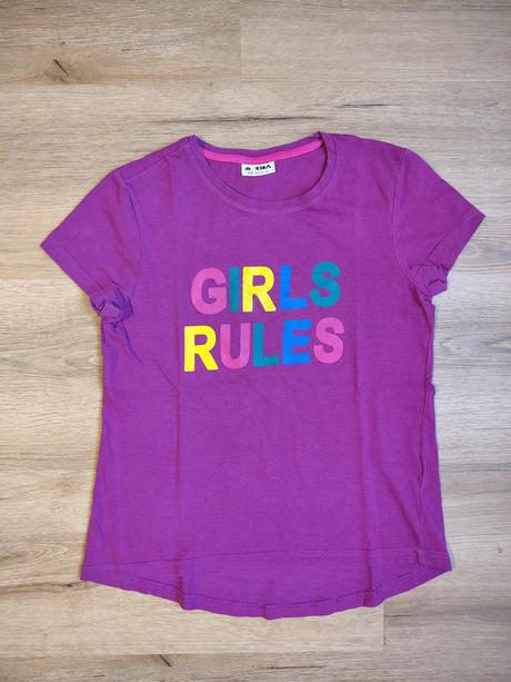 Dívčí bavlněné triko kr. r. 158 mikado, 158