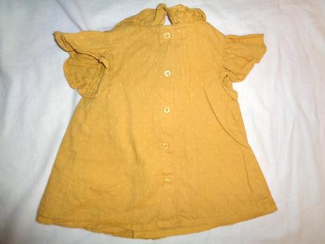 Luxusní hořčicová vzdušná halenka nebo šaty, tu,80