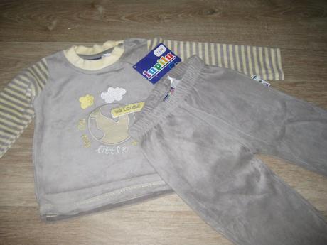 Sametová souprava vel. 74/80, lupilu,74