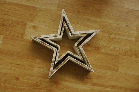 2 drevene hvezdy - vanoce, 