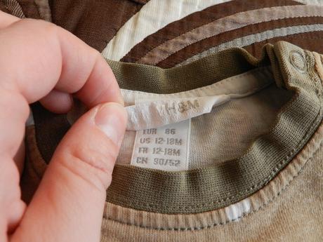 Triko dlouhý rukáv lebka, h&m,86