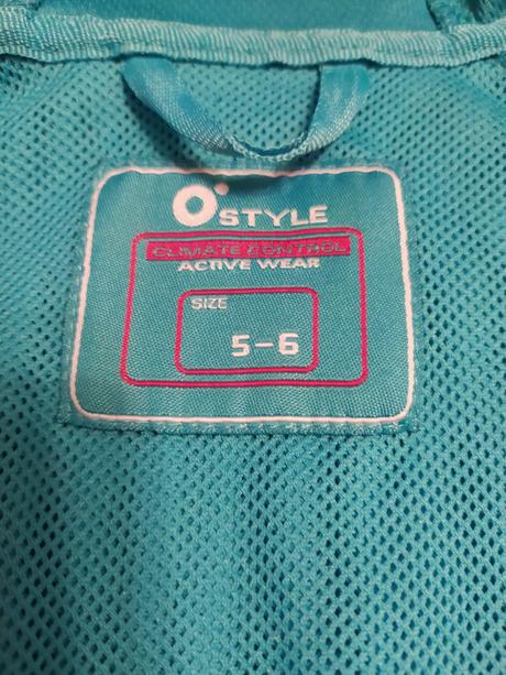 O'style softshelová bunda 10.tis.vodní sl. 5-6 let, 110