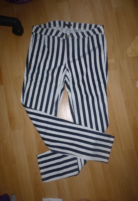 Opticky zeštíhlující kalhoty - vel.m-l, h&m,l