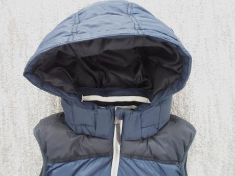 Modrá zateplená vesta vestička h&m, h&m,146