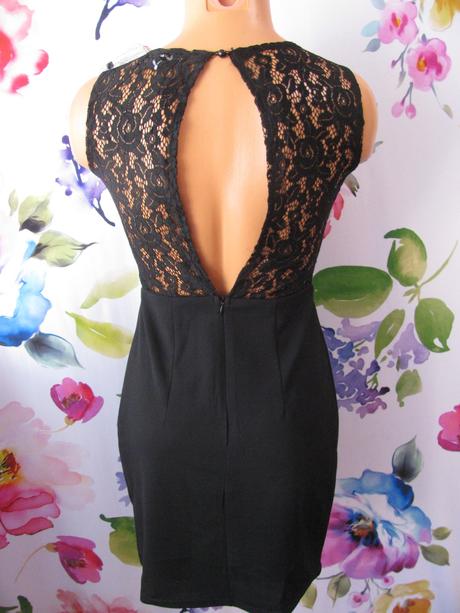 Dámské elastické mini šaty-malé černé, 38