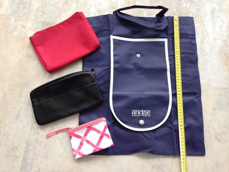 4 taštičky do kabelky,kosmetické,skládací nákupní ,