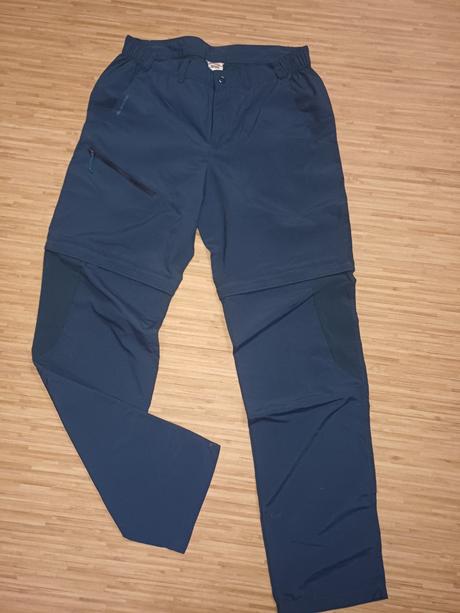 Turistické kalhoty 2v1 vel.uvedena 42 dl.105cm, decathlon,42