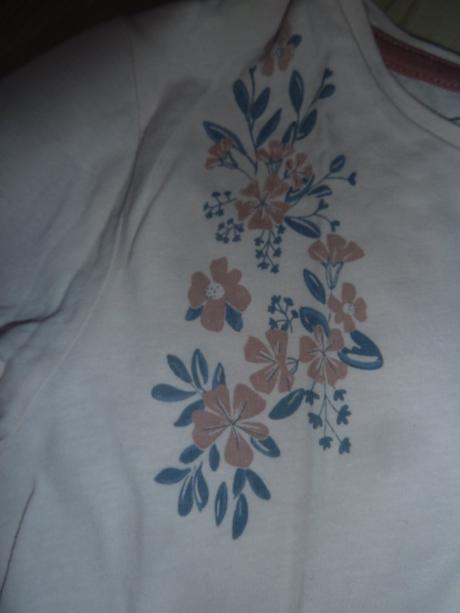 Triko s drobnými květy, dlouhý rukáv, pepco,128