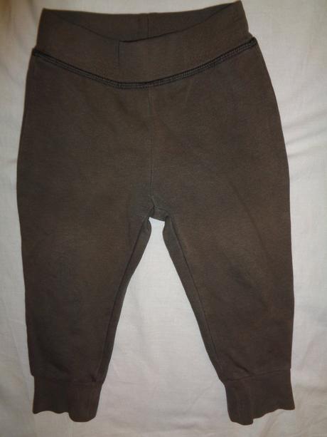 Čoko hnědé tepláky, h&m,80