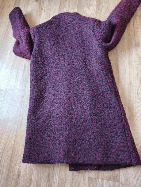 Vínový teddy kabát kabátek only, only,s