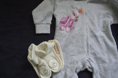 Kojenecký overal a bačkůrky v.56,nové,bavlna, 56