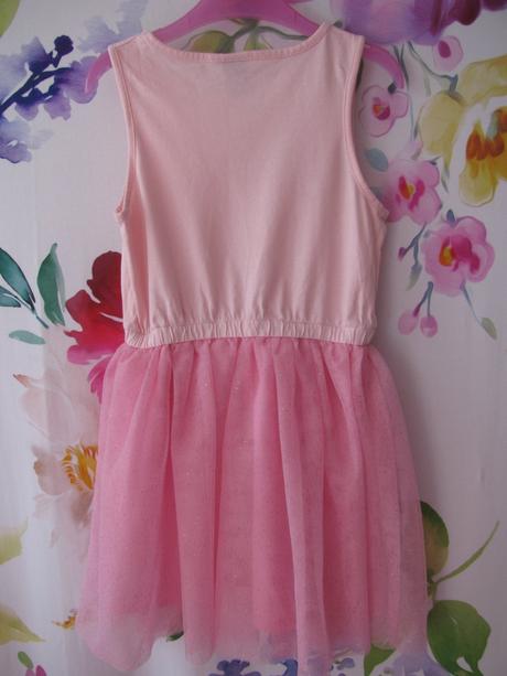 Růžové letní šaty s tylovou sukní little kids, 116