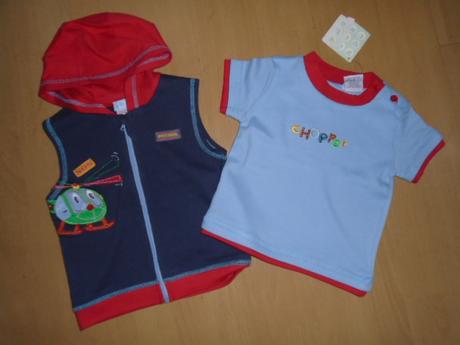 Tričko vesta vrtulník  2ks vel 12-18 měs, 80 / 86