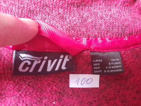 Funkční mikina, crivit, vel 134/140, crivit,134