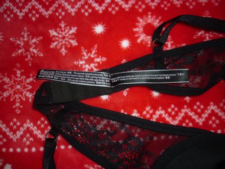 Černá krajková push-up podprsenka victorias secret, victoria's secret,75c