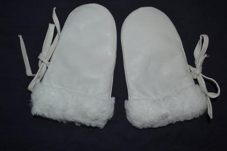 Kožené rukavičky s kožíškem pro nejmenší, 62 / 68 / 74 / 80