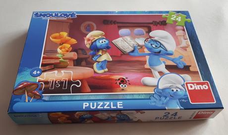 Dino puzzle 24 dílků šmoulové 3 - chvilka poezie,