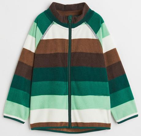Pruhovaná mikina h&m flíska vel. 134/140, h&m,134 / 140