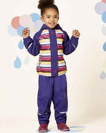 Pruhovaná bunda nepromokavá vel. 122/128, lupilu,122 / 128