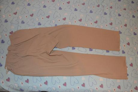 Pískové široké těhotenské kalhoty pro iii.trimestr, m