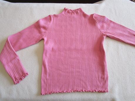 Pěkné tm. růžové bavl. elast. tričko, sinsay,140